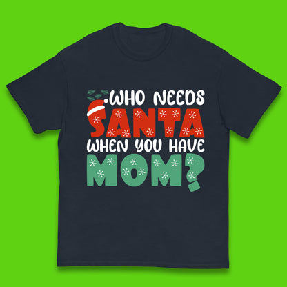 santa mom christmas t shirt
