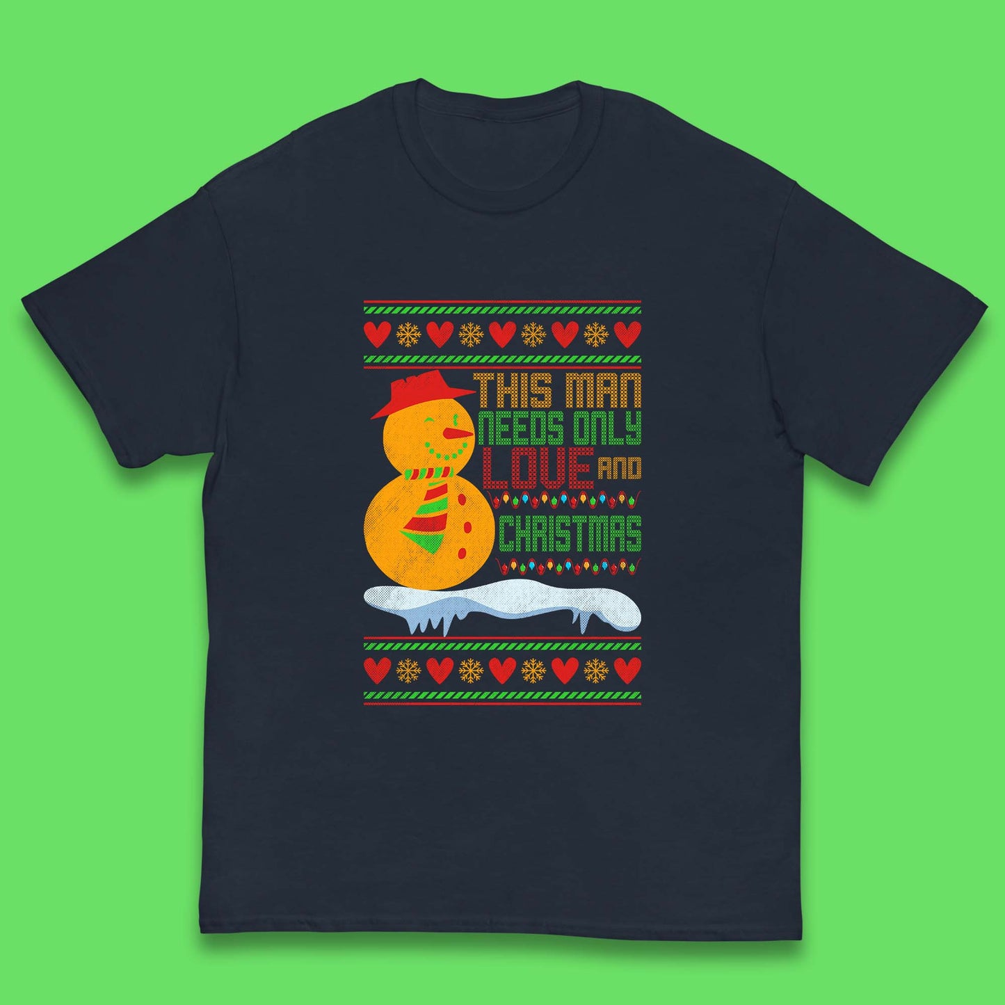 snowman christmas t shirt