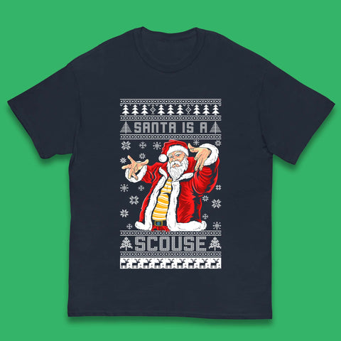 Santa Is A Scouse Christmas Kids T-Shirt
