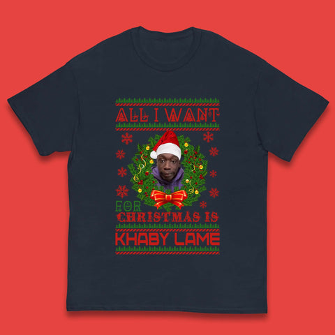 Want Khaby Lame For Christmas Kids T-Shirt