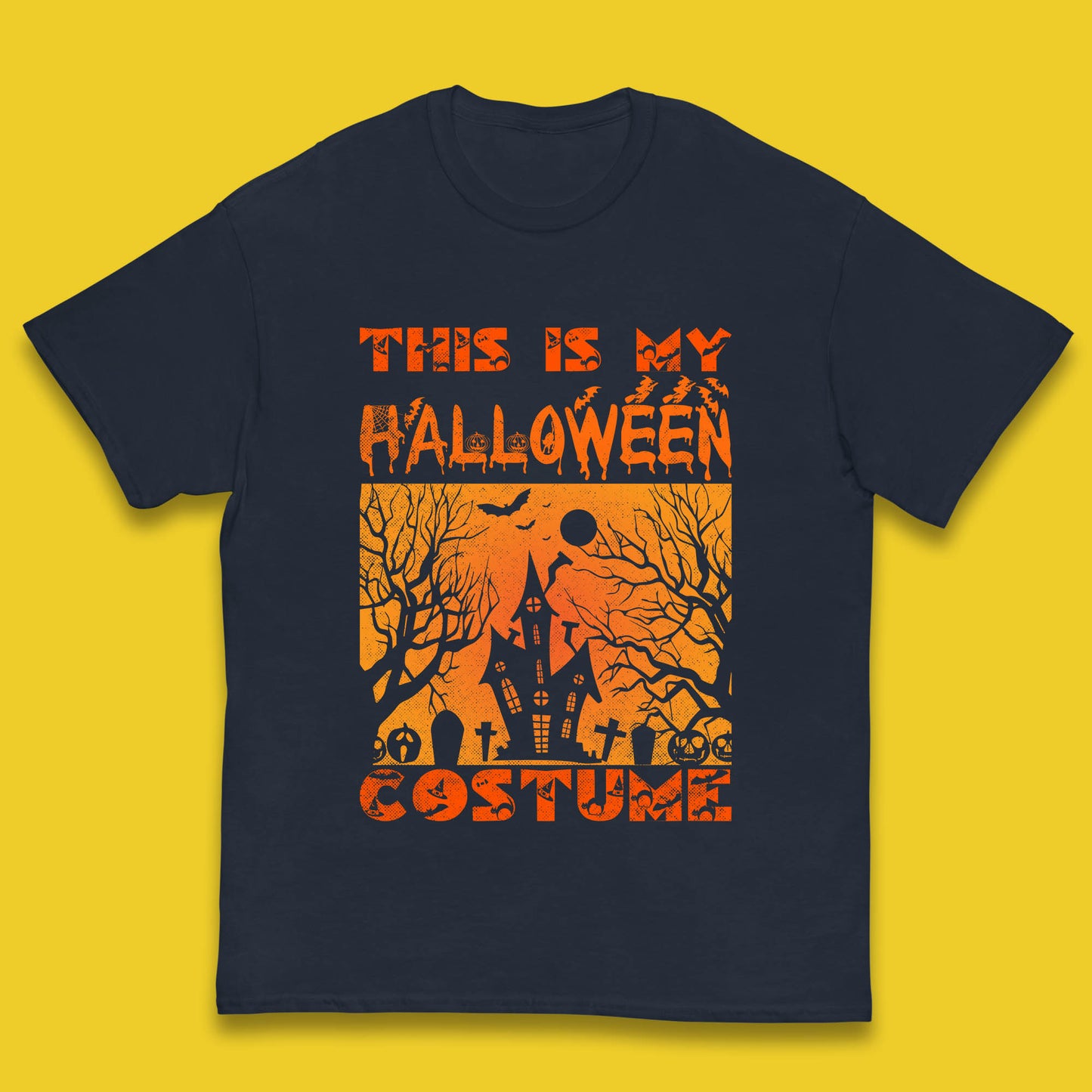 This Is My Halloween Costume Horror Scary Haunted House Spooky Season Kids T Shirt