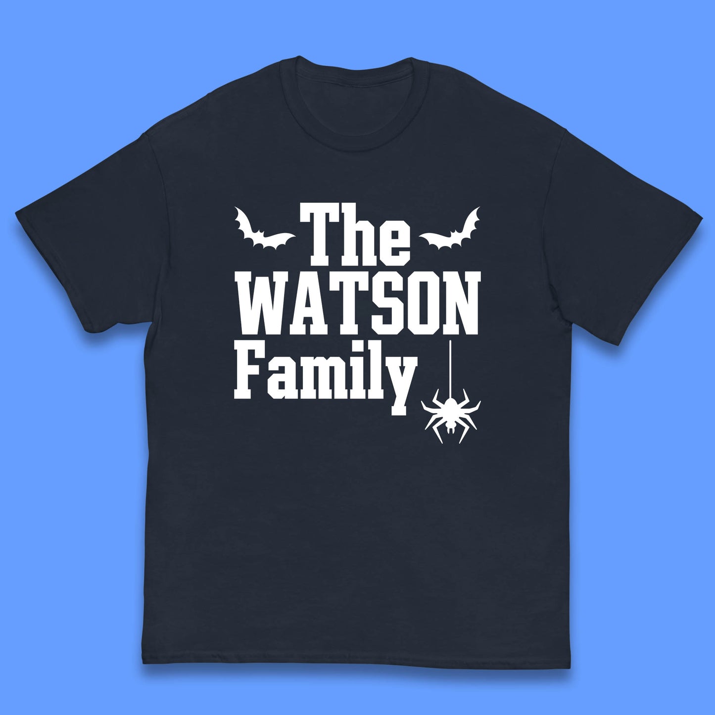 Personalised Halloween Family Your Name Horror Scary Spooky Matching Costume Kids T Shirt