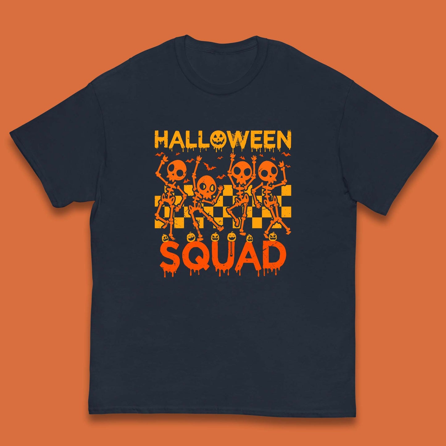 Halloween Squad Dancing Skeletons Squad Goals Dancing Halloween Skull Kids T Shirt