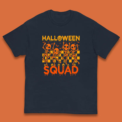 Halloween Squad Dancing Skeletons Squad Goals Dancing Halloween Skull Kids T Shirt