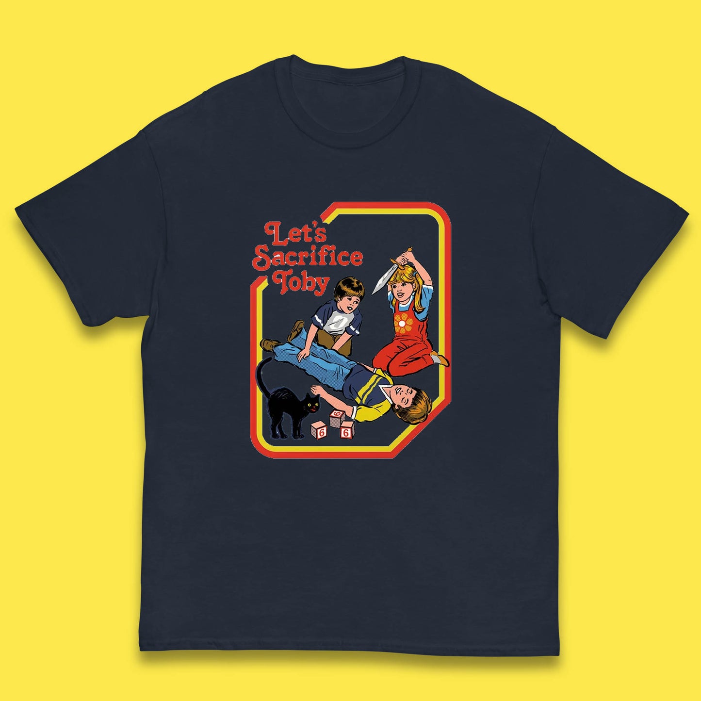 Let's Sacrifice Toby Creepy Incantation Halloween Funny Meme Dark Humor Kids T Shirt