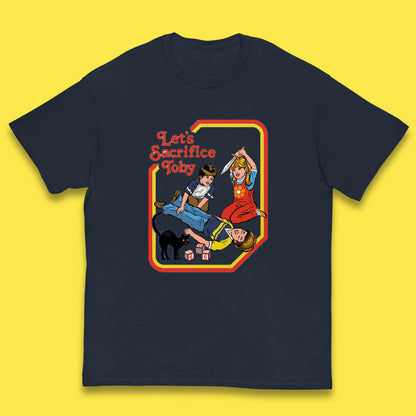 Let's Sacrifice Toby Creepy Incantation Halloween Funny Meme Dark Humor Kids T Shirt