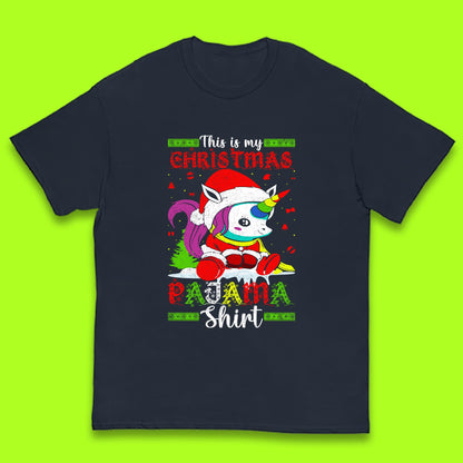 christmas unicorn santa costume t shirt