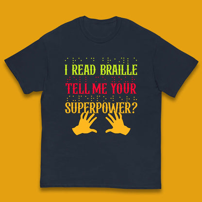 Braille Superpower Kids T-Shirt