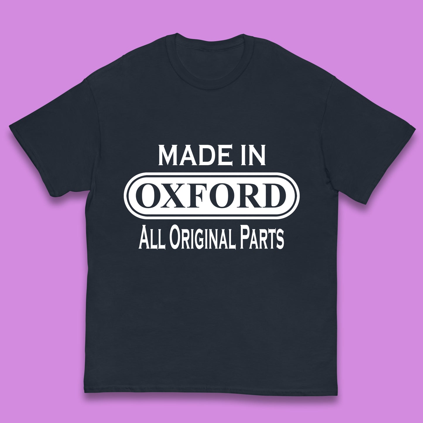 Made In Oxford All Original Parts Vintage Retro Birthday City in England Gift Kids T Shirt