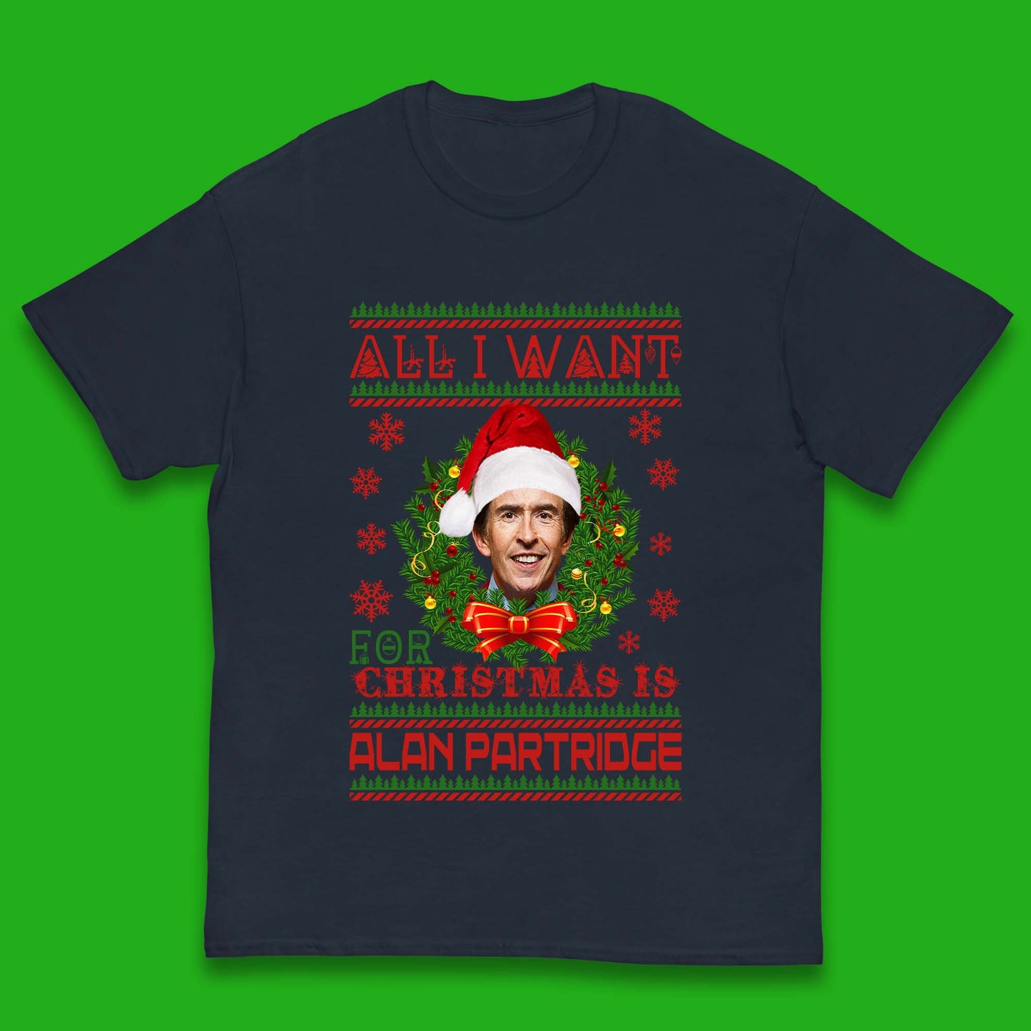 Want Alan Partridge For Christmas Kids T-Shirt