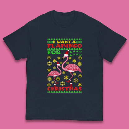 flamingo christmas t shirt
