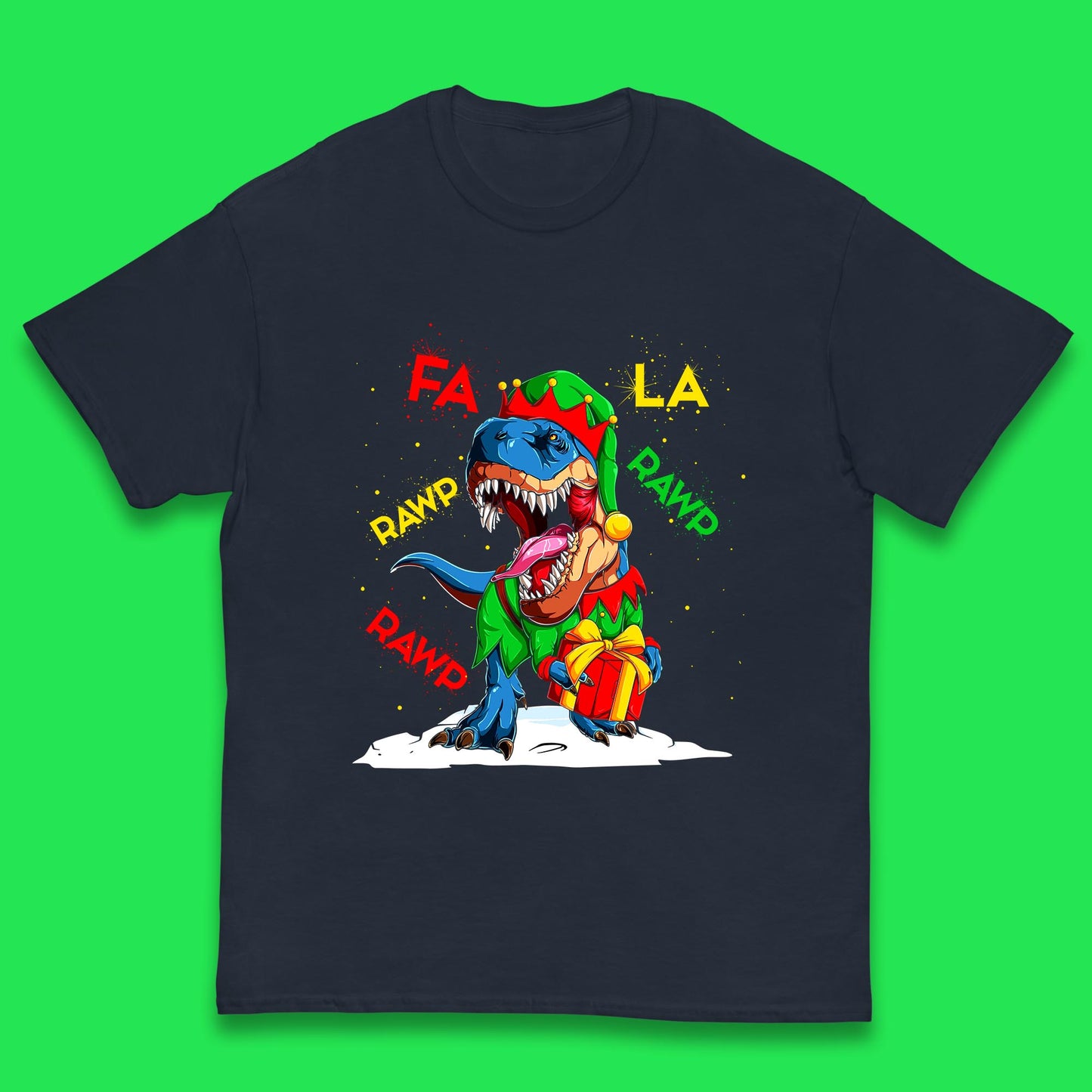 christmas dinosaur t shirt