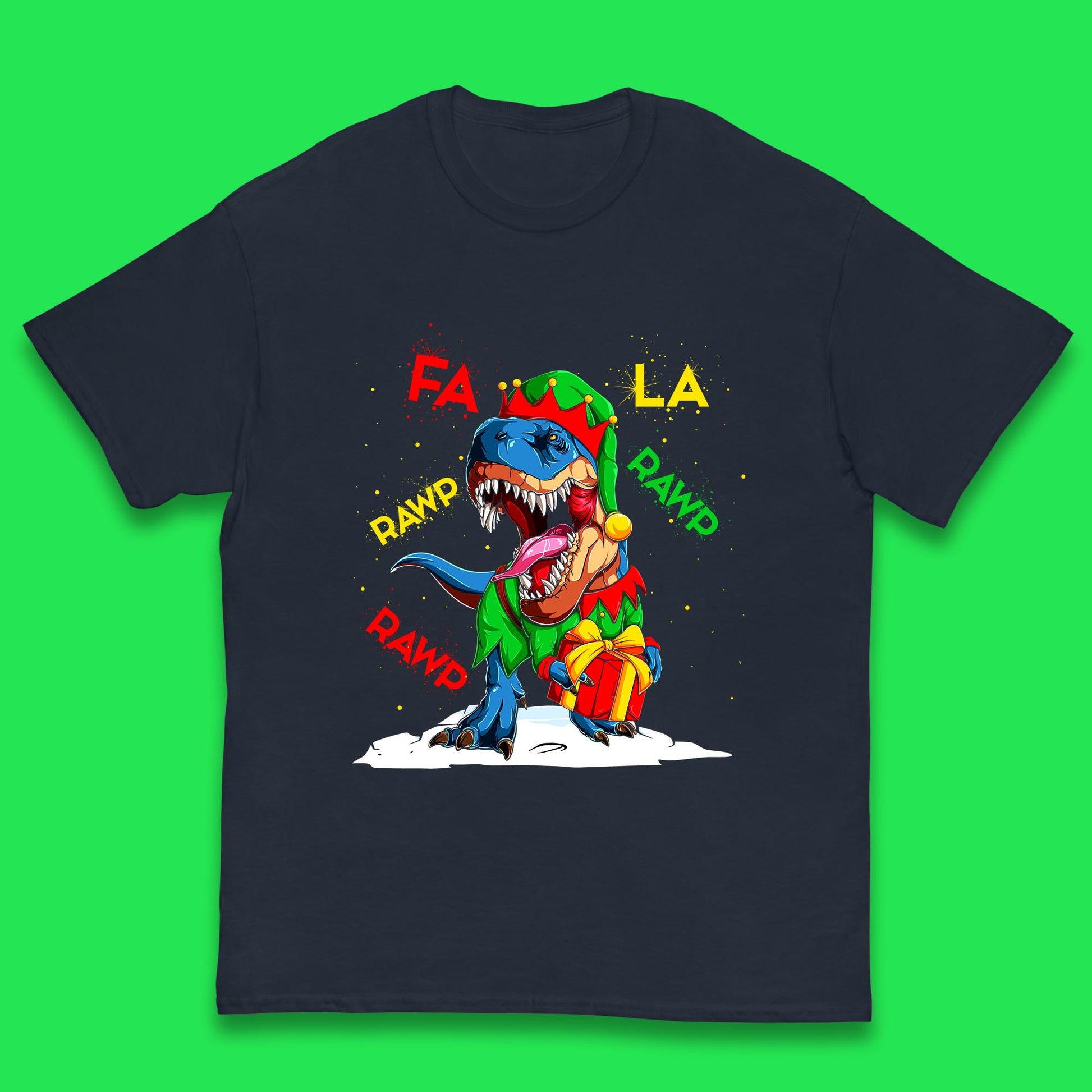 christmas dinosaur t shirt