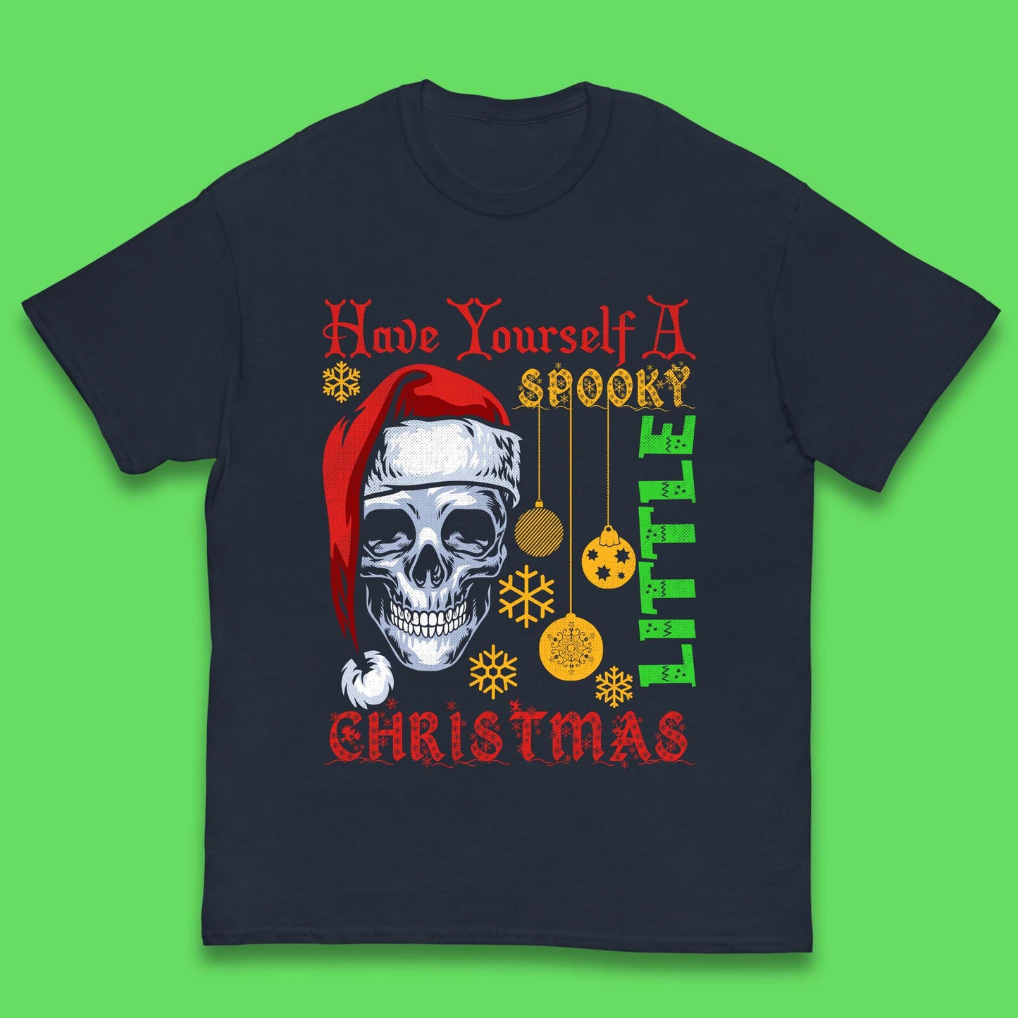 christmas skull t shirt
