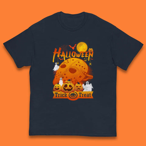 Happy Halloween Jason Voorhees Face Mask Halloween Friday The 13th Horror Movie Halloween Pumpkins Kids T Shirt