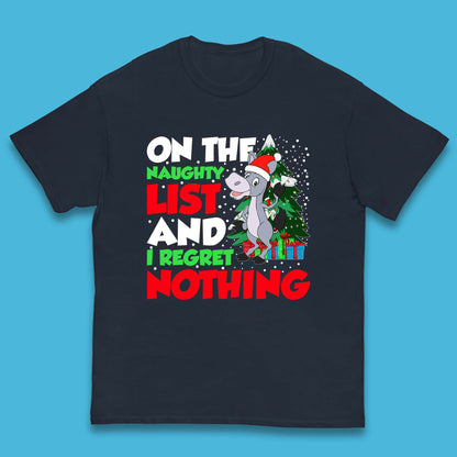 Donkey Christmas Naughty List Kids T-Shirt