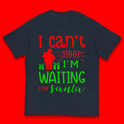 Christmas Waiting For Santa Kids T-Shirt