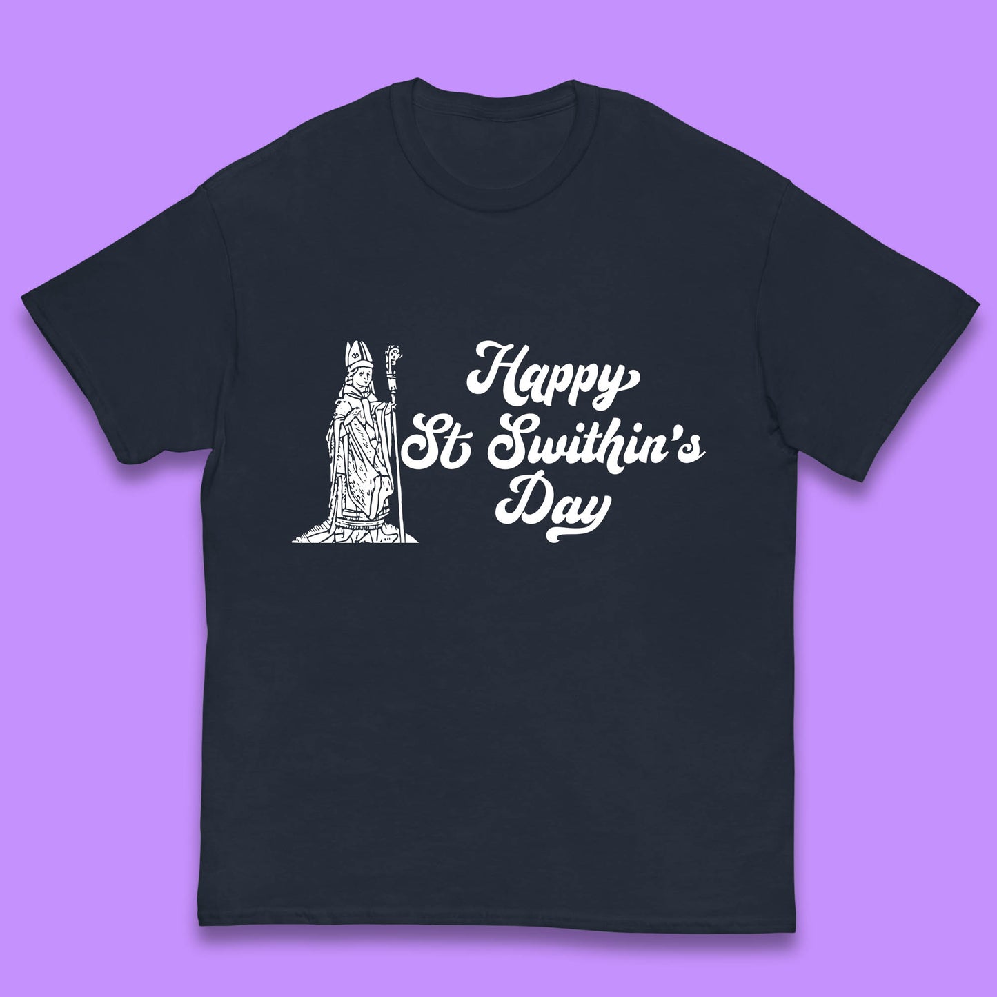 Happy St. Swithin's Day Swithun Weather Folklore Saint Swithun's Day Kids T Shirt