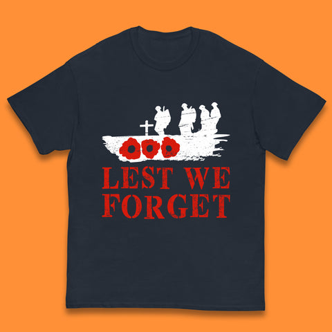 Lest We Forget Poppy Flower British Armed Force Remembrance Day Always Remember Our Heroes Kids T Shirt