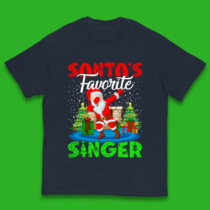christmas dabbing santa t shirt