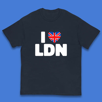 I Love LDN UK United Kingdom British England I Love London Kids T Shirt