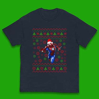 Iron Spider Man Suit Christmas Kids T-Shirt