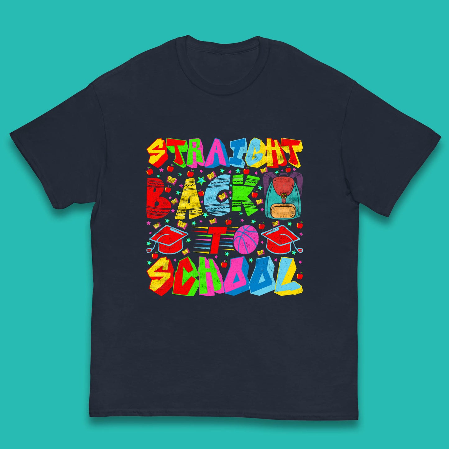 Straight Back To School Back To School First Day Of School Kids T Shirt