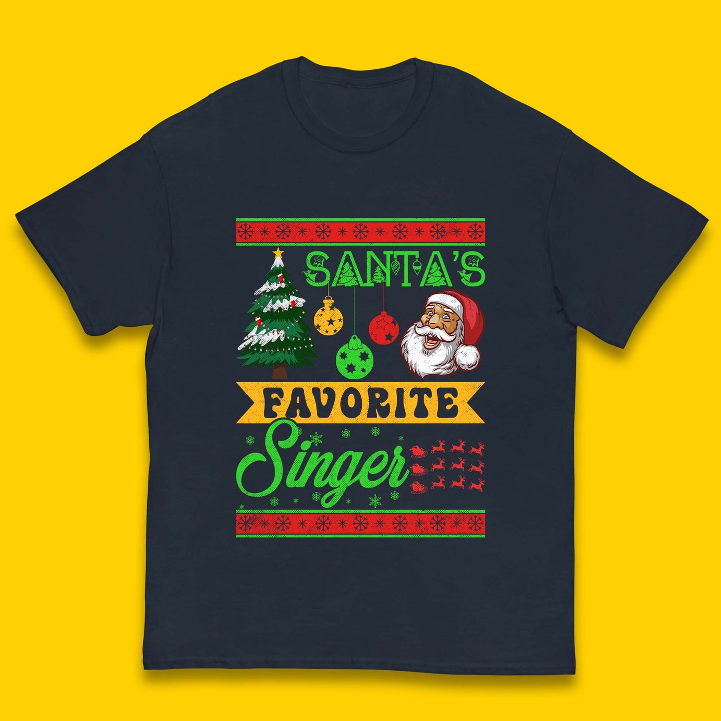 Santa's Favorite Singer Christmas Kids T-Shirt