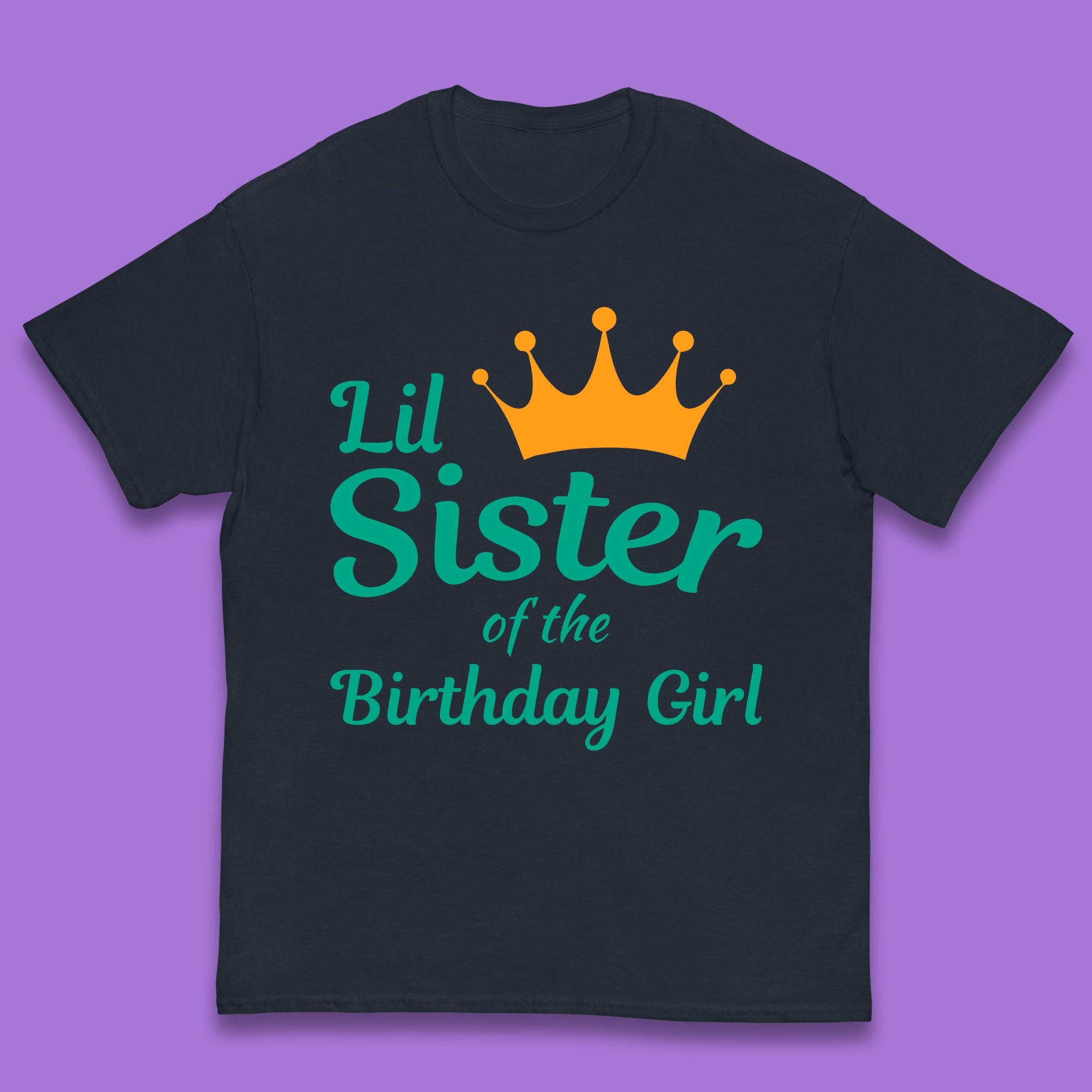 Lil Sister Of The Birthday Girl Kids T-Shirt