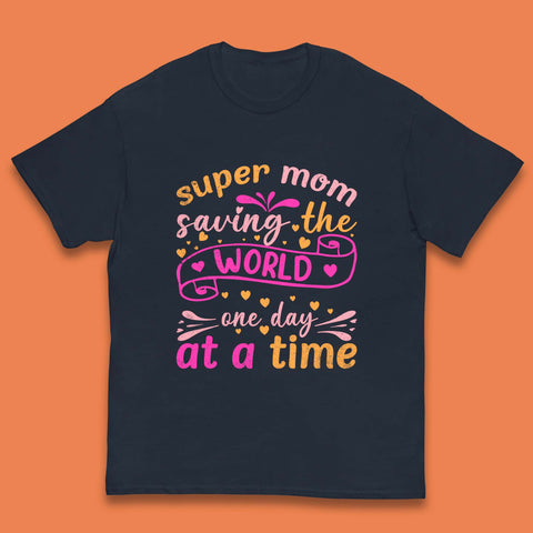 Super Mom Saving The World Kids T-Shirt