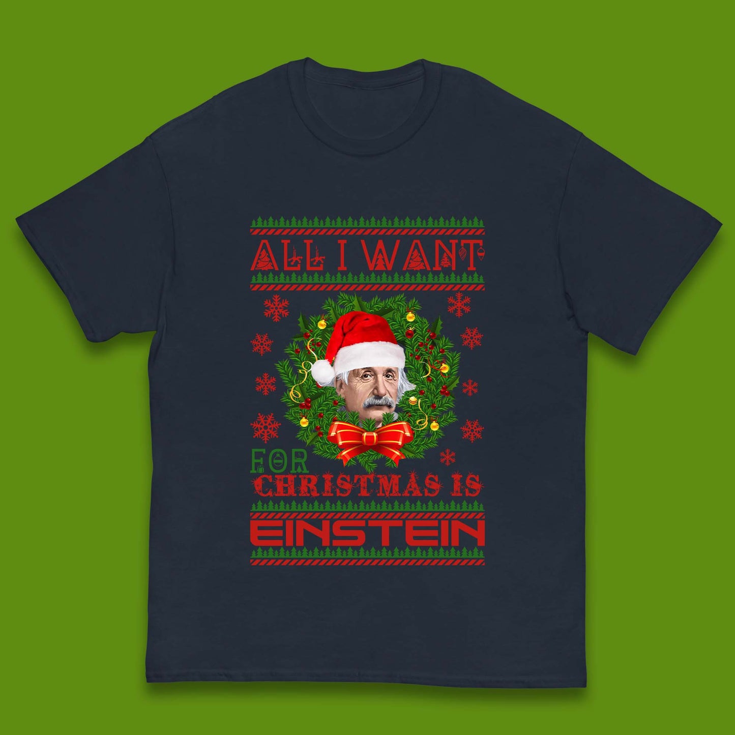 Want Einstein For Christmas Kids T-Shirt