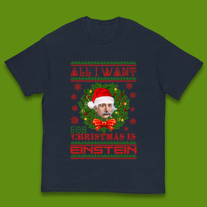 Want Einstein For Christmas Kids T-Shirt