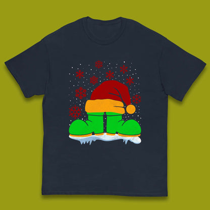 Santa Shoe Christmas Kids T-Shirt