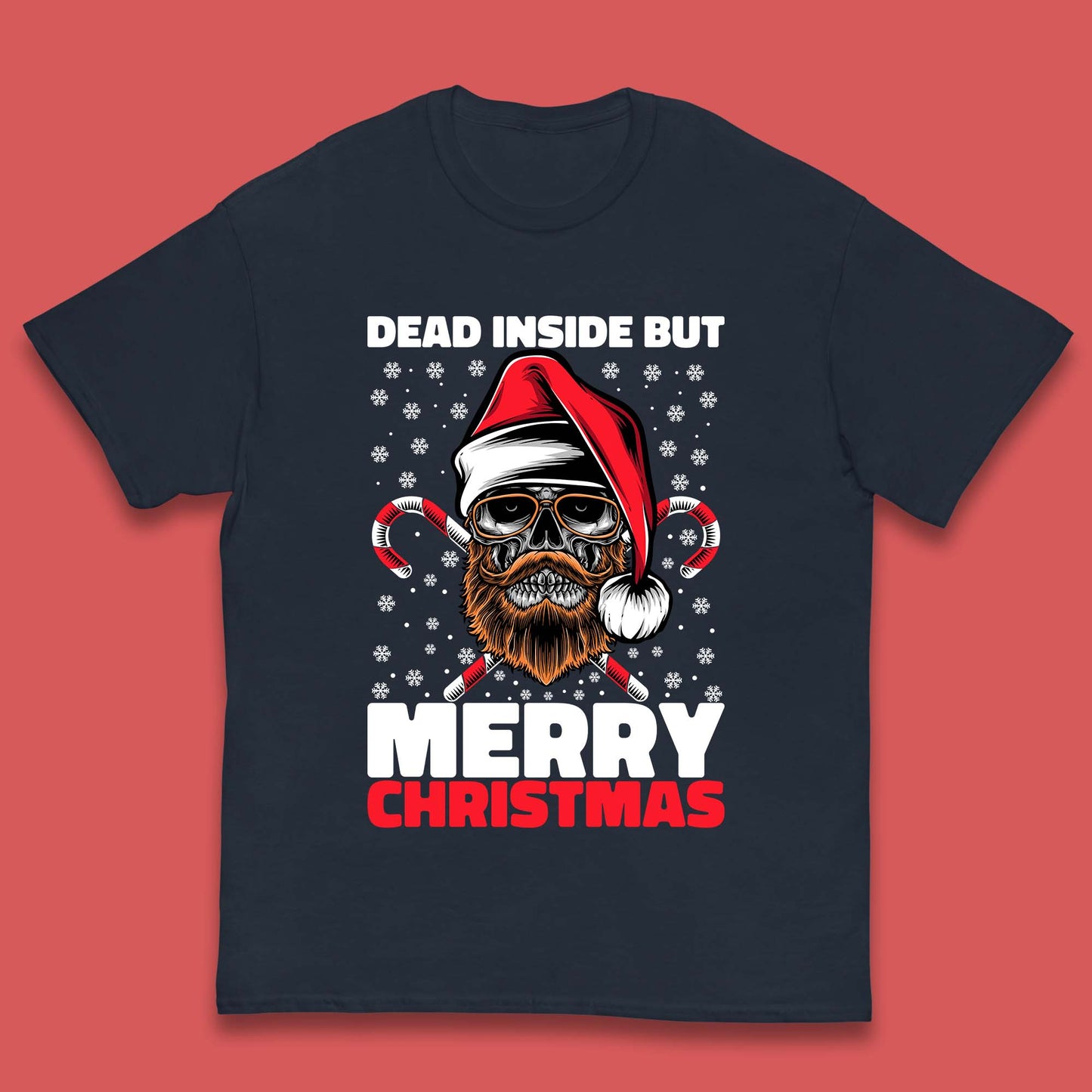 hipster skull christmas t shirt