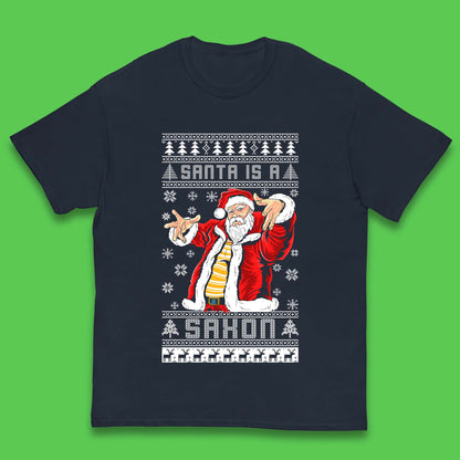 Santa is A Saxon Christmas Kids T-Shirt