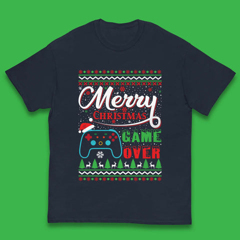 Merry Christmas Game Over Kids T-Shirt