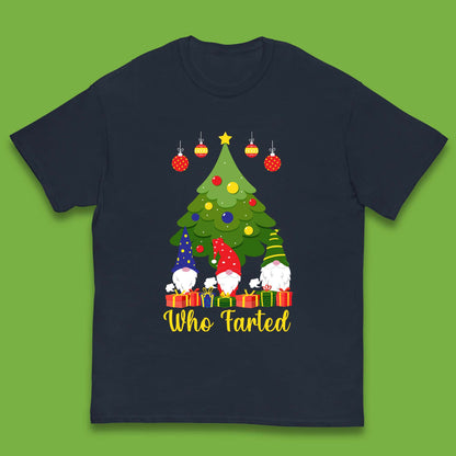 who farted christmas gnomes funny t shirt