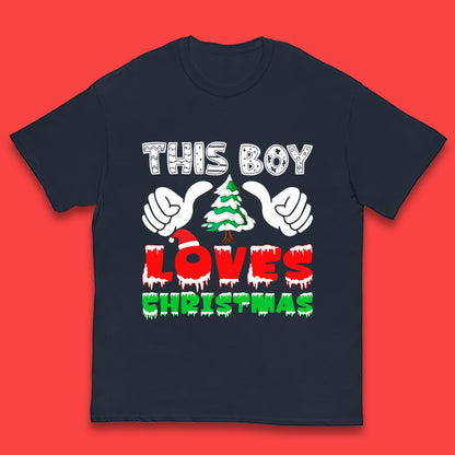 this boy loves christmas t shirt