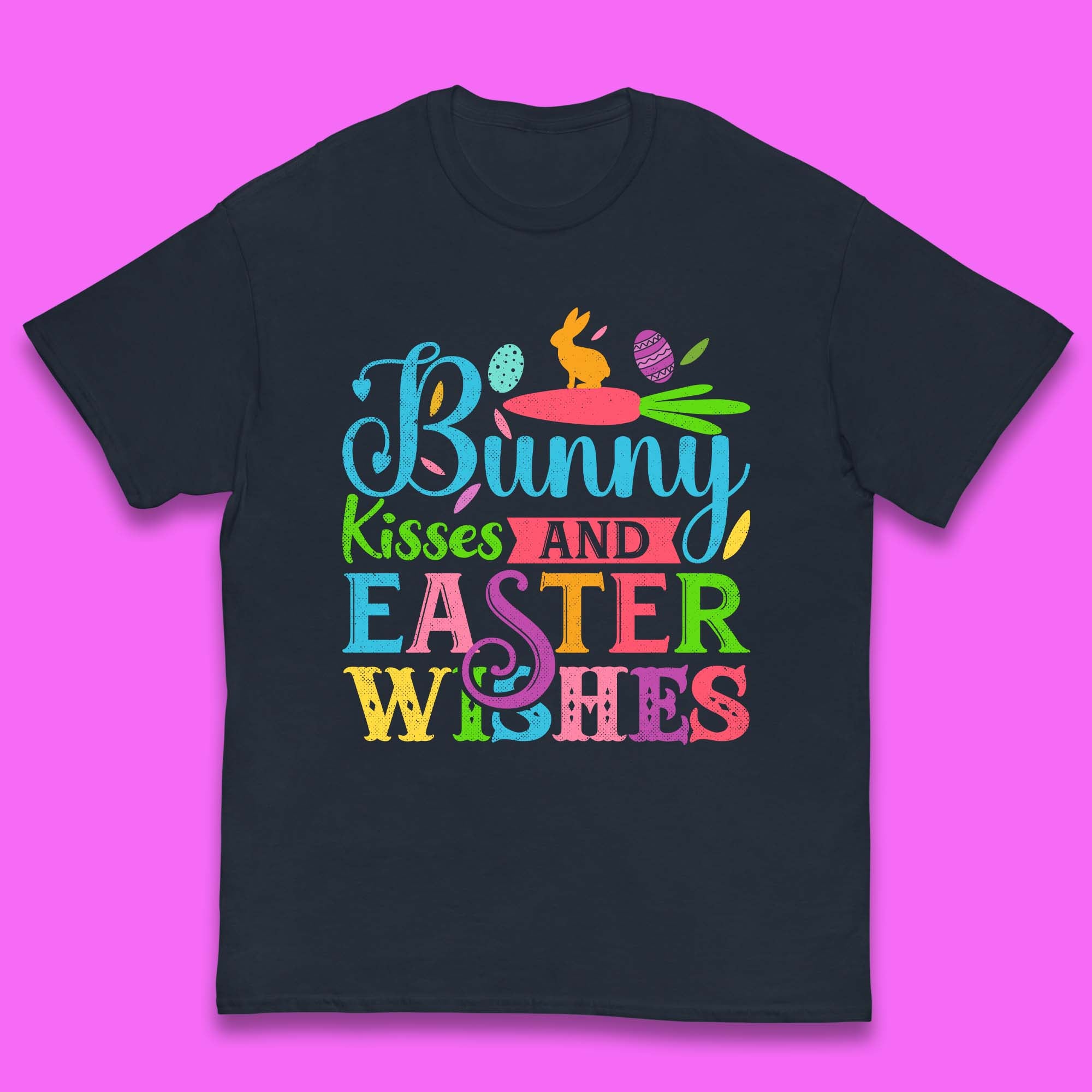 Bunny Kisses And Easter Wishes Kids T-Shirt