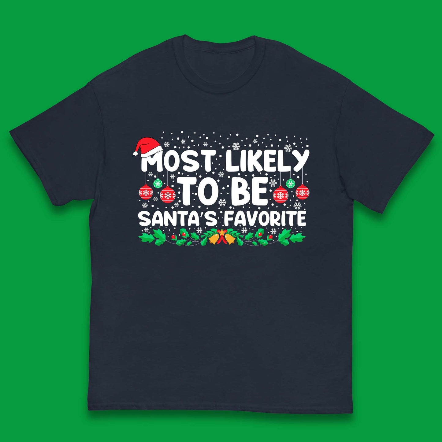 Santa's Favorite Christmas Kids T-Shirt