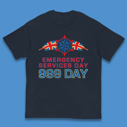 Emergency Services Day 999 Days United Kingdom Emergency Services First Responder Annual Holiday Kids T Shirt