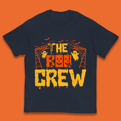 The Boo Crew Halloween Horror Spooky Boo Squad Matching Halloween Costume Kids T Shirt