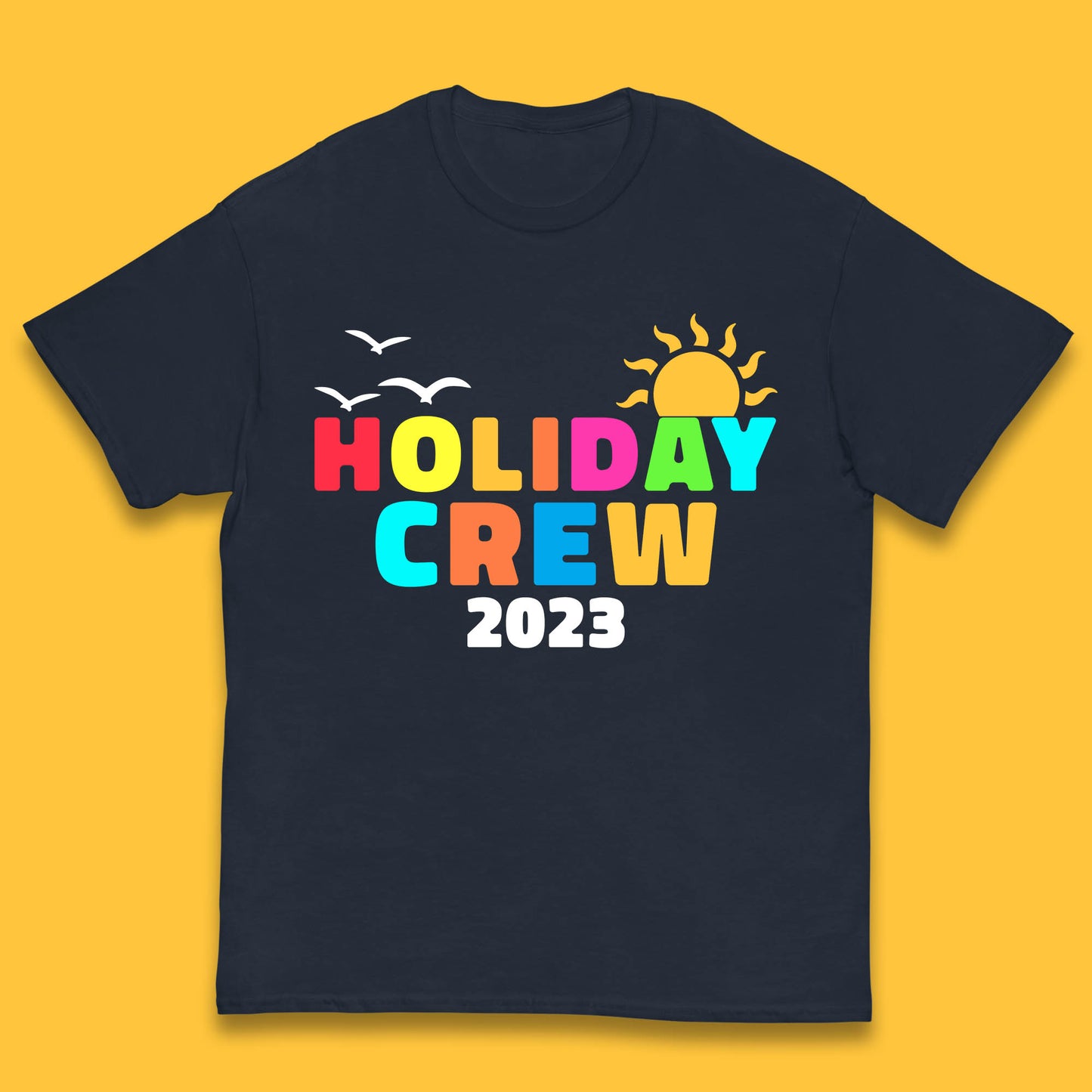 Holiday Crew 2023 Summer Vacation Beach Trip Reunion Kids T Shirt