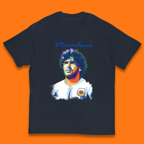 Legend Maradona Argentina Professional Soccer Player Greatest Of All Time Soccer Player Kids T Shirt