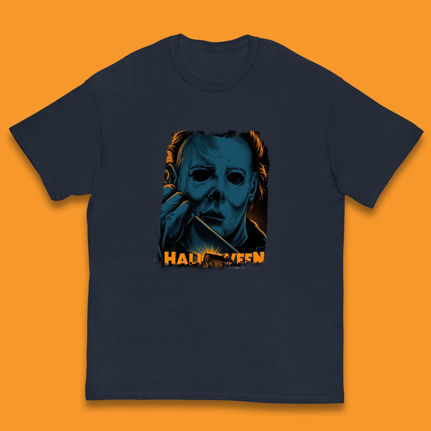 Halloween (1978) Poster Slasher Film Michael Myers Halloween Horror Thriller Movie Character Kids T Shirt