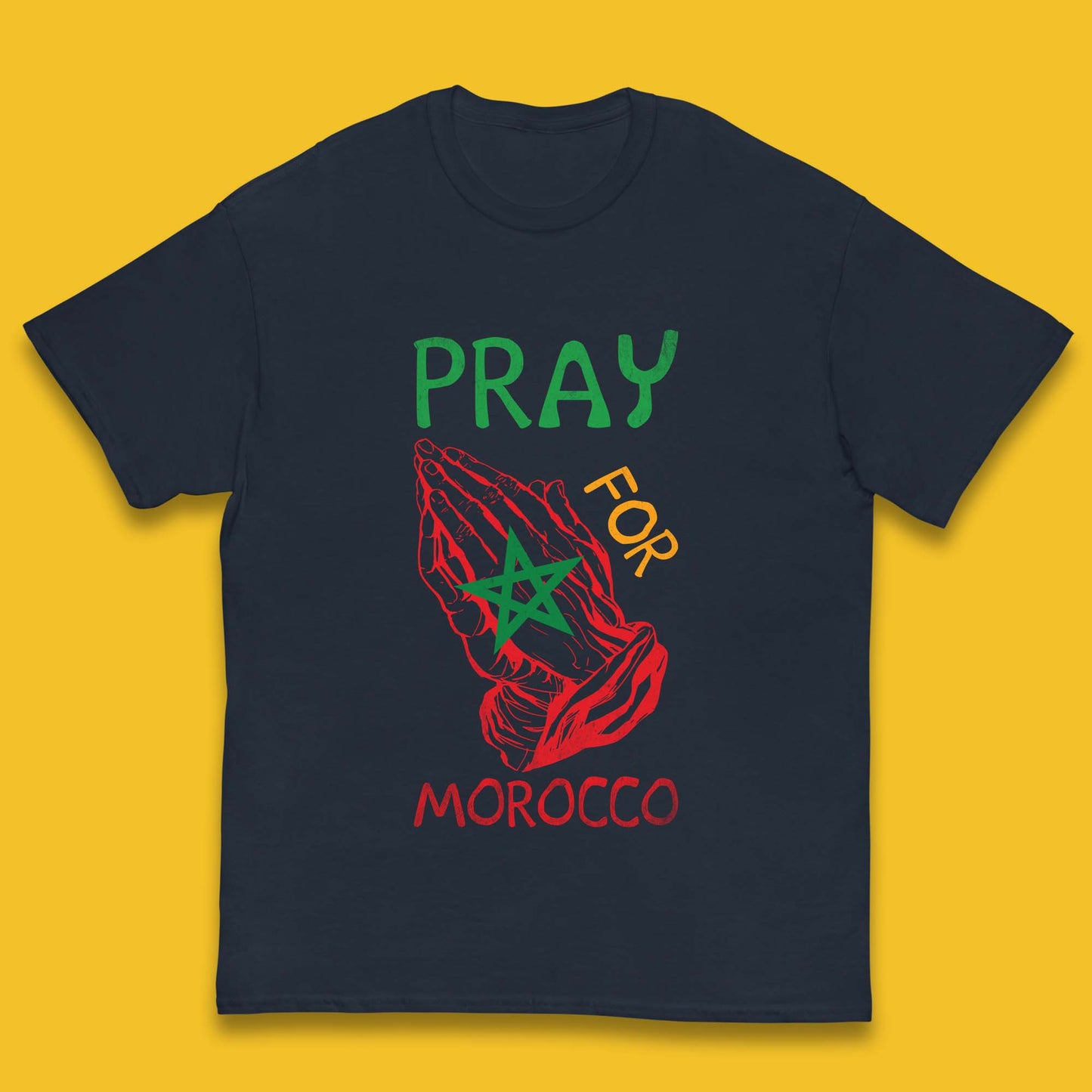 Pray For Morocco Stand With Morocco Support Morocco Stay Strong Morocco Earthquake Kids T Shirt