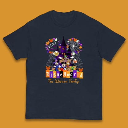 Personalised Disneyworld Halloween Family Disneyland Castle Mickey And Friends Disney Trip Kids T Shirt