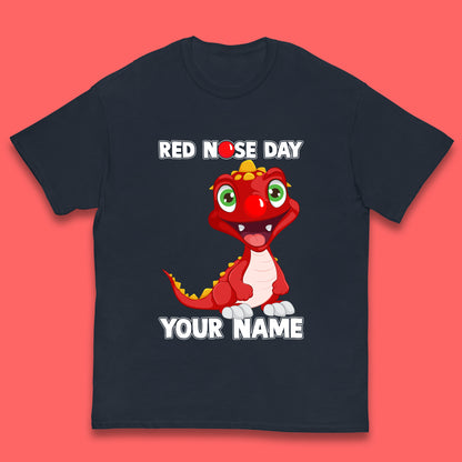 Personalised Red Nose Day Dragon Kids T-Shirt