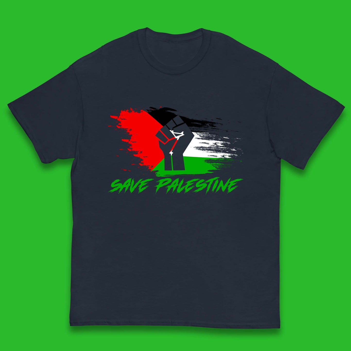 Save Palestine Freedom Protest Fist Palestine Flag Stand With Palestine Support Palestine Kids T Shirt