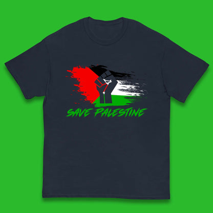 Save Palestine Freedom Protest Fist Palestine Flag Stand With Palestine Support Palestine Kids T Shirt